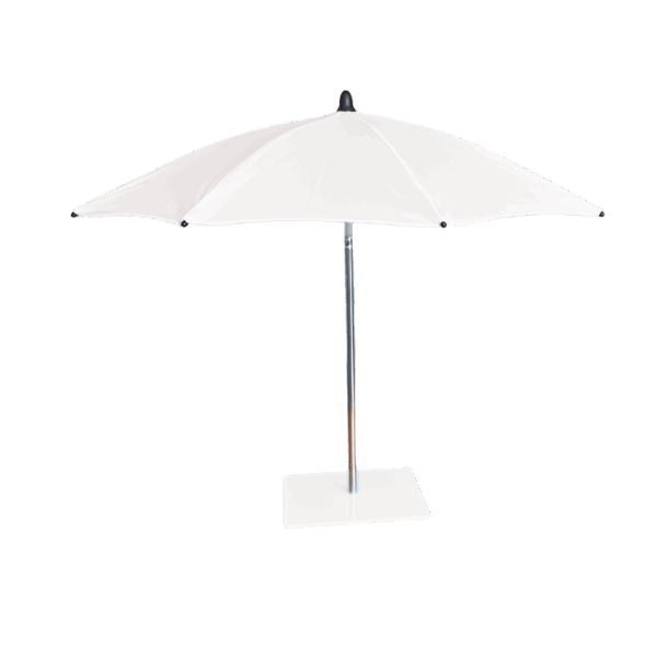 Bordparasol 60cm - Hvid
