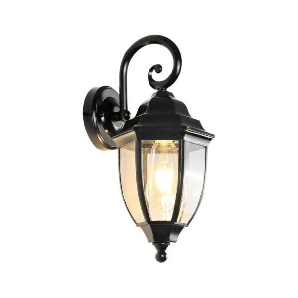 Væglampe London – LED lampe til altan, aluminium og glas, IP65